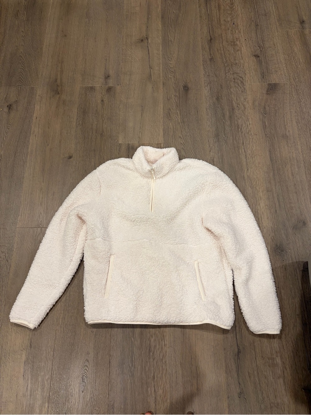 Wondershop Cream Sherpa Half-Zip Pullover